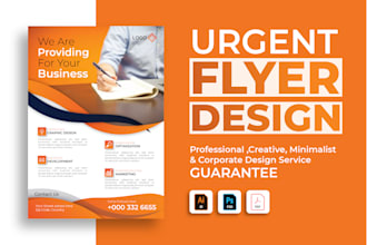 do urgent flyer, marketing materials, booklet, leaflet, creative flyer