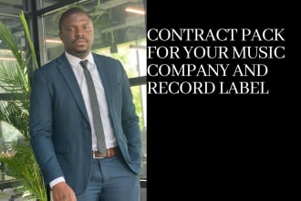 provide a contract pack for your music company and be your entertainment lawyer