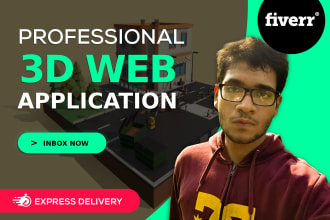 create animated 3d web application using threejs