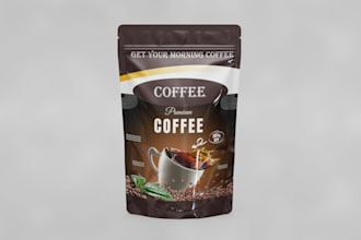do design banner for the coffee packing and other packing