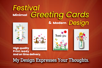 design greeting cards for festival