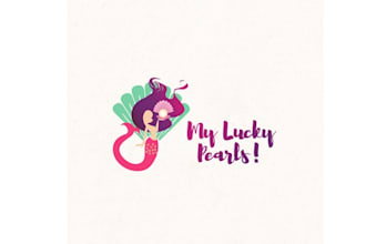design playful classy ocean themed logo for my lucky pearls
