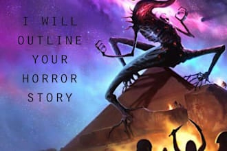 create a horror story outline based on your ideas