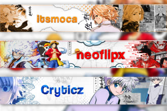 design the best anime banner for your social media