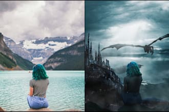 do professional photo manipulation in photoshop