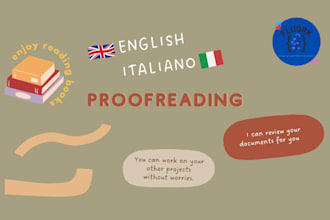 review or restyle your documents in english or italian