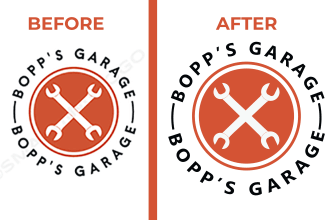trace raster to vector alter rebuild revamp redraw recreate old existing logo