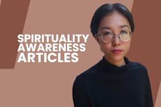 write articles on spirituality