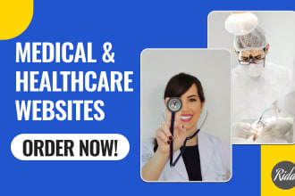 do website for medical healthcare business, doctor, dentist, hospital or clinic