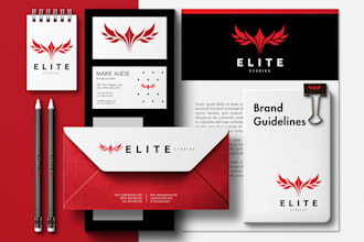 design impactful logo, brand style guide and brand identity