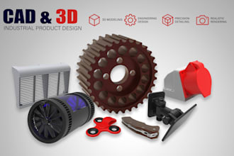 do cad design, 3d product design, industrial drawings