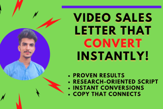 do vsl copywriting for a video sales letter that converts
