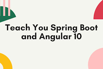 teach you java, spring boot and angular, typescript
