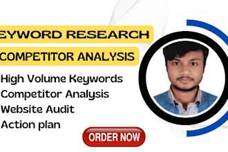 do SEO keyword research and competitive analysis