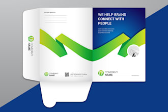 design eye catching presentation folders for business and branding