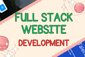 build custom website as full stack frontend and backend developer using mern
