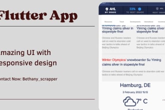 design and develop topnotch flutter web ios and android app