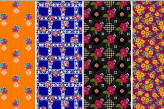 create ideal eye catching textile pattern design