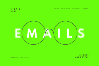 design email template or signature
