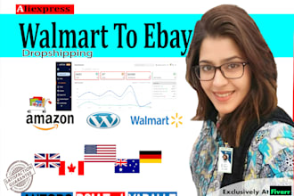 do amazon walmart ebay  dropshipping top listings