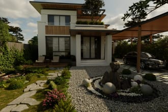 create photorealistic architecture 3d visualization