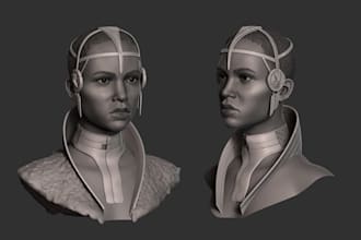 sculpt a 3d model of a character or a prop