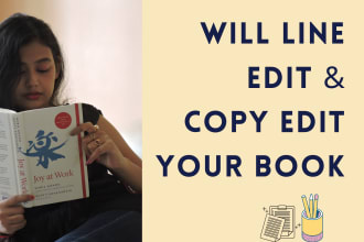 line edit and copy edit your book