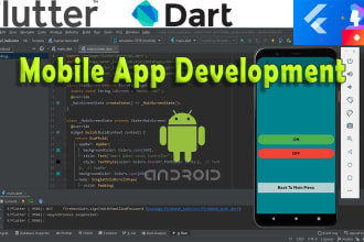 develop android IOS mobile app using flutter UI UX design