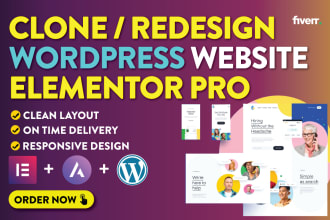clone, copy or duplicate wordpress website by elementor pro