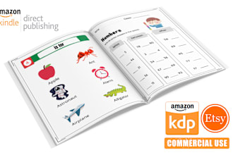 design kindergarten preschool kids activity book for amazon