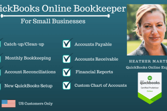 do your small business bookkeeping in quickbooks online, US based