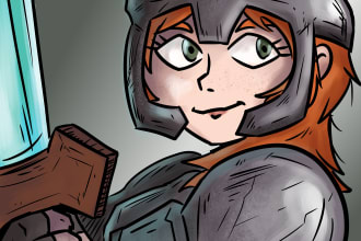 draw cool characters and scenes in original art style