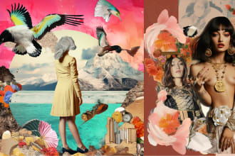 make awesome and creative collage art in 24 hours