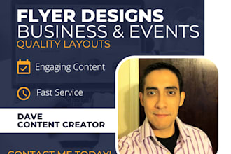 design your flyer, brochure or marketing template