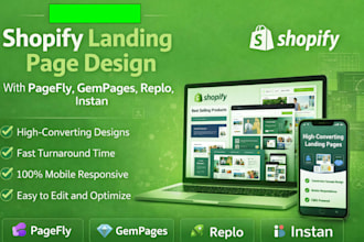 design premium shopify clothing store and replo expert