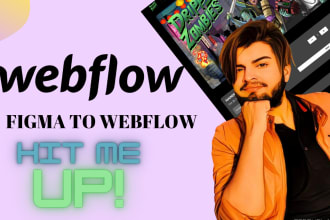 develop figma design to webflow website