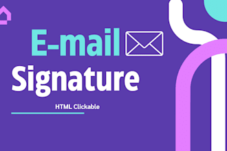 create a clickable HTML email signature for gmail, outlook, yahoo