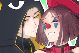 draw anime, fanart and vtuber art