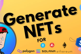 generate 2d nft collections and rarities for opensea or solana