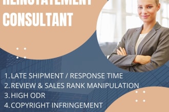 reinstate your amazon seller account