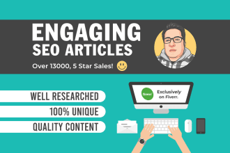 research and write articles or blog posts