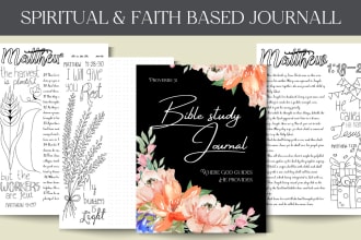 design printable faith based journal as your request