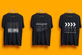 do custom and trendy minimalist typography t shirt design