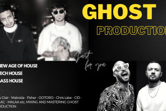 produce professional tech or bass house music for you