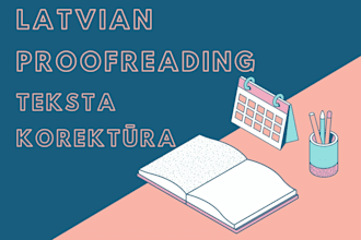 proofread and edit your latvian text