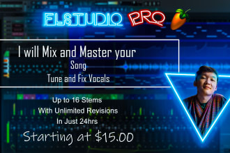 mix and master your song, fix and tune vocals
