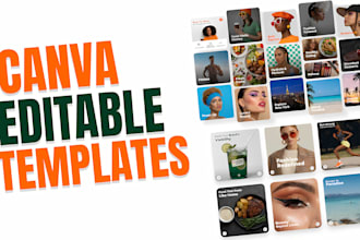 create editable canva template