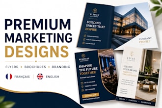 design professional flyers brochures and marketing materials