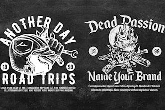 skull illustration design for streetwear clothing tshirt