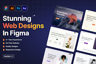 create a stunning web design, ui ux, website in figma